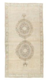 Turkish Oushak Rug 3'1" x 5'10" (0.94 x 1.78 M)