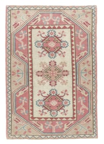 Turkish Oushak Rug 3' x 4'4" (0.91 x 1.32 M)
