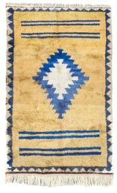 Vintage Turkish Rug 4'8" x 7'2" (1.42 x 2.18 M)