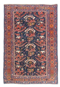 Antique Caucasian Bijov Rug 3'11" x 5'10" (1.19 x 1.78 M)
