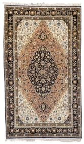Fine Persian Silk Qum Rug 3'6" x 6' (1.07 x 1.83 M)