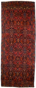 Antique Persian Bidjar Rug 5'4" x 13'7" (1.63 x 4.14 M)