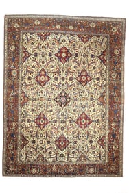 Antique Persian Isfahan Rug 10'9" x 14'5" (3.28 x 4.39 M)