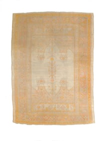 Antique Turkish Oushak Rug 8'8" x 12' (2.64 x 3.66 M)