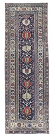 Antique Caucasian Shirvan Rug 3'5" x 10' (1.04 x 3.05 M)