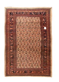 Antique Persian Bidjar Rug 7'7" x 11'4" (2.31 x 3.45 M)