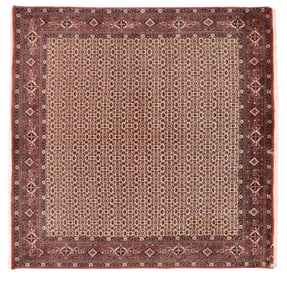 Vintage Persian Bidjar Area Rug 8'3" x 8'3" (2.51 x 2.51 M)