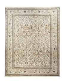 Vintage Persian Tabriz Hunting Design Rug 8'1" x 10'1" (2.46 x 3.07 M)