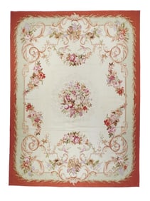 Vintage Aubusson Rug 8'10" x 12'2" (2.69 x 3.71 M)