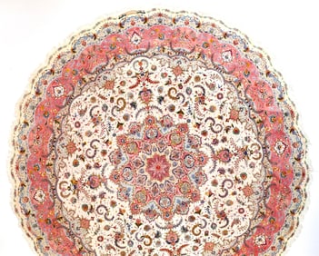 Extremely Fine Persian Tabriz Rug 13' x 13' (3.96 x 3.96 M)