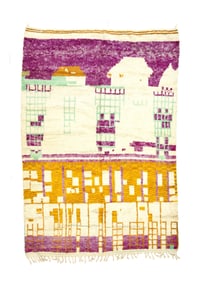 Vintage Moroccan Wool Rug 6'5" x 9'6" (1.96 x 2.90 M)