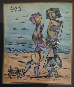 After Pablo Picasso (Spanish, 1881-1973) - Painting