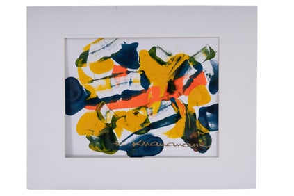 Kamran Khavarani Oil on Paper Hand Signed by Artist