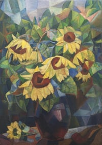 Nathan Altman- Sunflowers- 1910