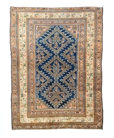 Antique Persian Malayer  Rug 4'7" x 6'5" (1.40 x 1.96 M)