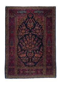 Antique Persian Manchester Kashan Rug 3'6" x 4'10" (1.07 x 1.47 M)