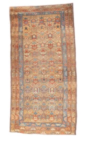 Antique Persian Kurdish Rug 3'5" x 6'9" (1.04 x 2.06 M)