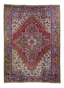 Vintage Persian Heriz Rug 7'10" x 10'11" (2.39 x 3.33 M)