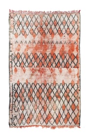 Vintage Moroccan Wool Rug 5'11" x 8'11" (1.80 x 2.72 M)