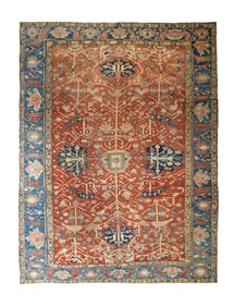 Antique Persian Serapi Rug 10'1" x 13'5" (3.07 x 4.09 M)