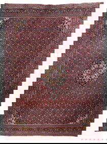 Antique Persian Bidjar Rug 9'0" x 12'1" (2.74 x 3.68 M)