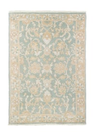 Turkish Oushak Rug 4'1" x 6'1" (1.24 x 1.85 M)