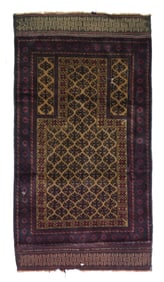 Vintage Balouch Rug 2'7" x 5' (0.79 x 1.52 M)