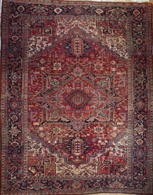 Vintage Persian Heriz Rug 11'6" x 14'6" (3.51 x 4.42 M)