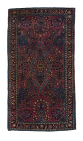 Antique Persian Sarouk Rug 2'2" x 4'1" (0.66 x 1.24 M)