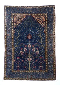 Antique Persian Tehran Rug 4'5" x 6'7" (1.35 x 2.01 M)