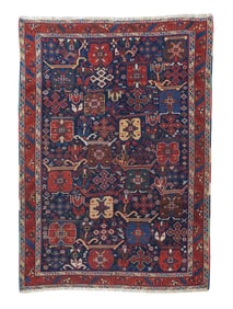 Antique Persian Afshar Tribal Rug 4'1" x 5'8" (1.24 x 1.73 M)