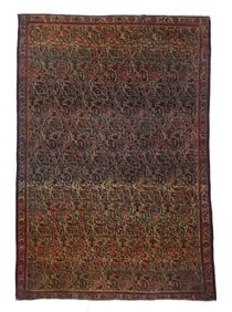 Antique Persian Malayer Rug 4'3" x 6'5" (1.30 x 1.96 M)
