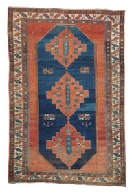 Antique Caucasian Kazak Rug 5'8" x 8'6" (1.73 x 2.59 M)