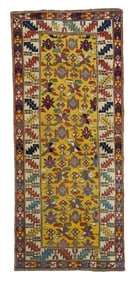 Antique Caucasian Kazak Rug 3' x 7'1" (0.91 x 2.16 M)