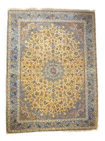Antique Persian Isfahan Rug 10'6" x 13'11" (3.20 x 4.24 M)