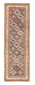 Fine Antique Caucasian Shirvan Rug 3'4" x 9'6" (1.02 x 2.90 M)