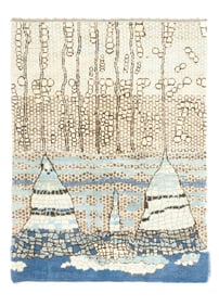 Vintage Moroccan Wool Rug 5'3" x 6'11" (1.60 x 2.11 M)