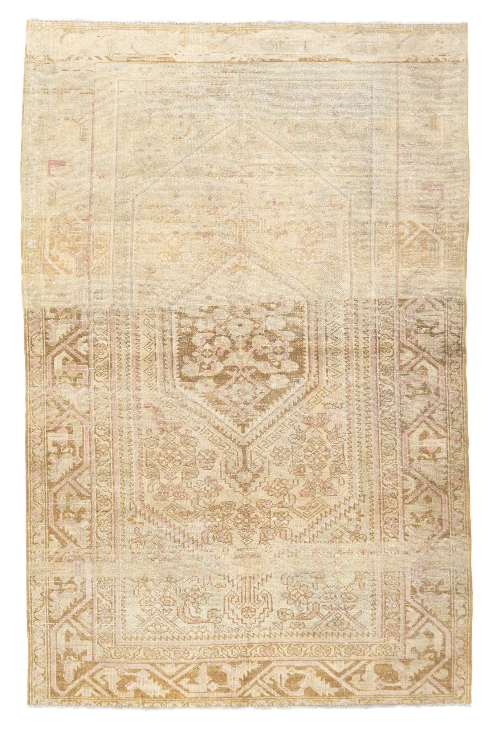 Antique Persian Malayer Rug 4'3" x 6'8" (1.30 x 2.03 M) (1 of 5)