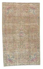 Vintage Persian Tabriz Rug 3'11" x 6'4" (1.19 x 1.93 M)