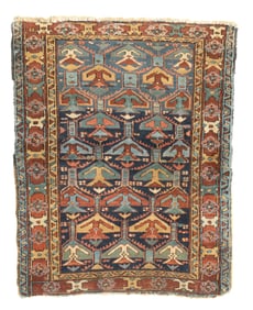 Antique Persian Bakhshayesh Rug 3'5" x 4'3" (1.04 x 1.30 M)