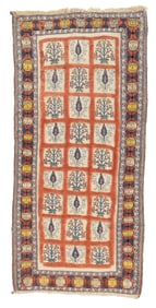 Vintage Persian Gabbeh Rug 2'9" x 5'7" (0.84 x 1.70 M)