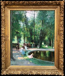 HERVE Jules Rene ( 1887 - 1981 ) - Oil on Canvas Painting