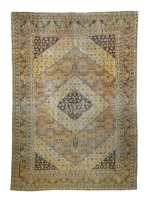 Antique Persian Tabriz Rug 6'9'' x 10'2'' (2.06 x 3.10 M)