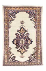 Antique Persian Farahan Sarouk Rug 4' x 6'1" (1.22 x 1.85 M)