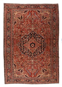 Antique Persian Heriz Rug 8'9'' x 12'6'' (2.67 x 3.81 M)