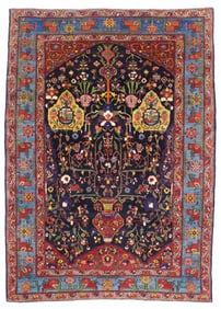 Antique Persian Bakhtiari Rug 5'5" x 7?7" (1.65 x 2.31 M)