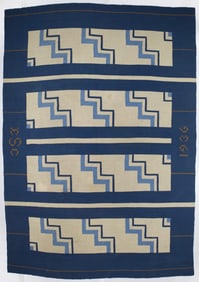 Vintage Swedish Signed and Dated Rug 8'6" x 12'5" (2.59 x 3.78 M)