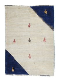 Persian Gabbeh Rug 2'10" x 3'11" (0.86 x 1.19 M)