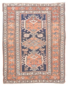 Antique Persian Heriz Rug 3'4" x 4'3" (1.02 x 1.30 M)