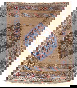 Antique Persian Sarab Rug 3'7" x 4?4" (1.09 x 1.32 M)